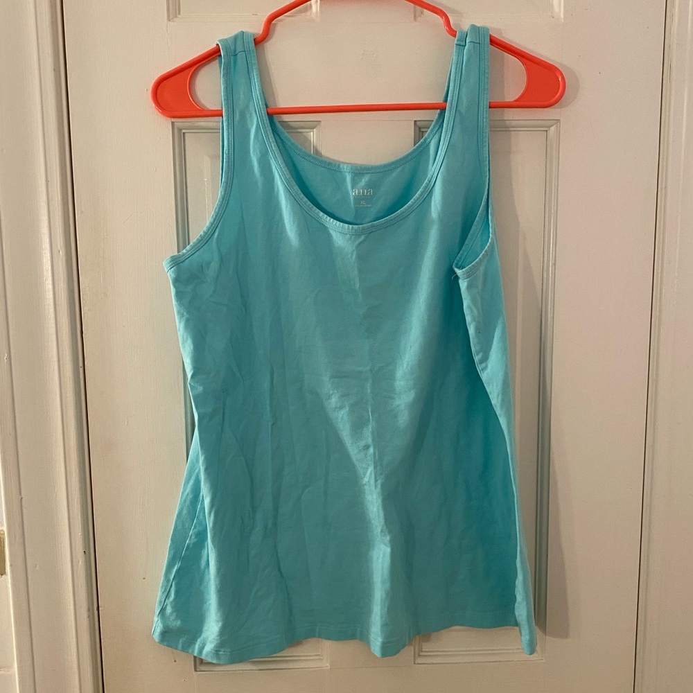 a.n.a. light blue tank top